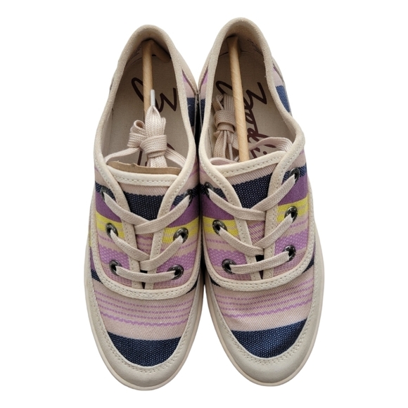 NWT ZODIAC CHEEZBURGER ALMOND TOE CANVAS COLORFUL SNEAKERS Sz 8.5 - Picture 2 of 14